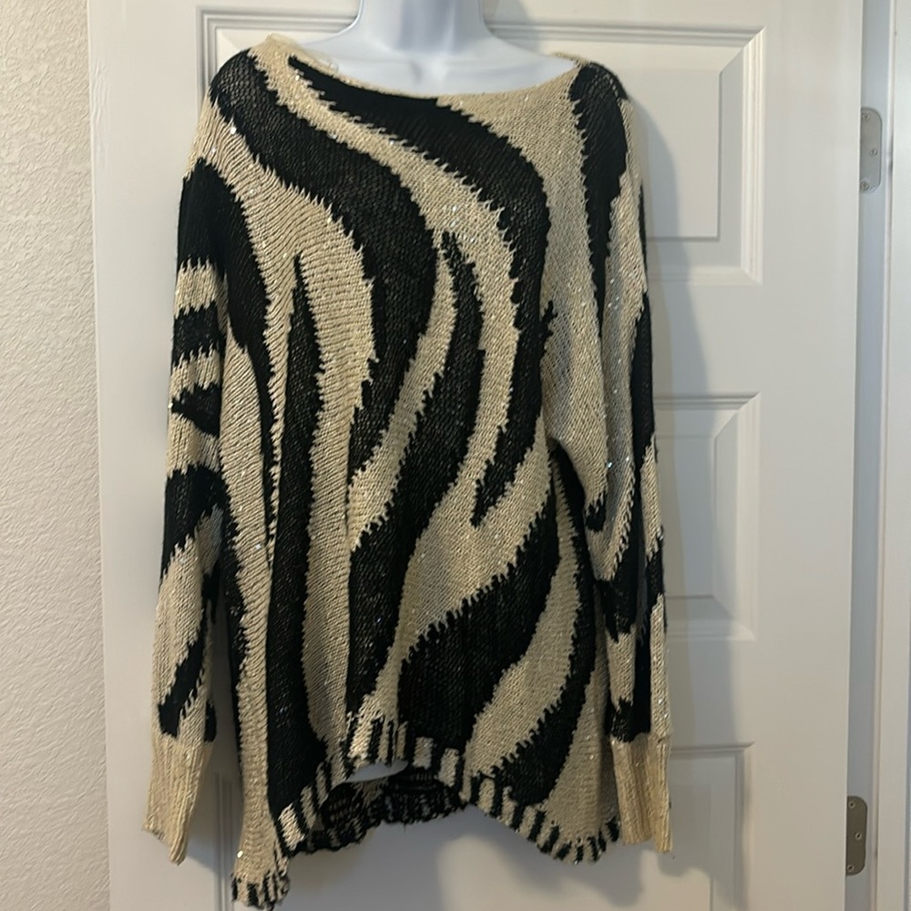 Sparkly sweater purchased at a local boutique, size M